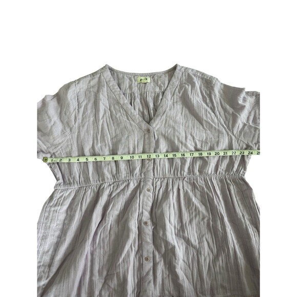 Pact Women’s Organic Cotton Dress Coastal Double Gauze Throw N Go Lilac Size XXL - Picture 10 of 12